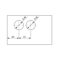 Picture of CO SER006 WC-2B (11000/WC) WC lock for glass door