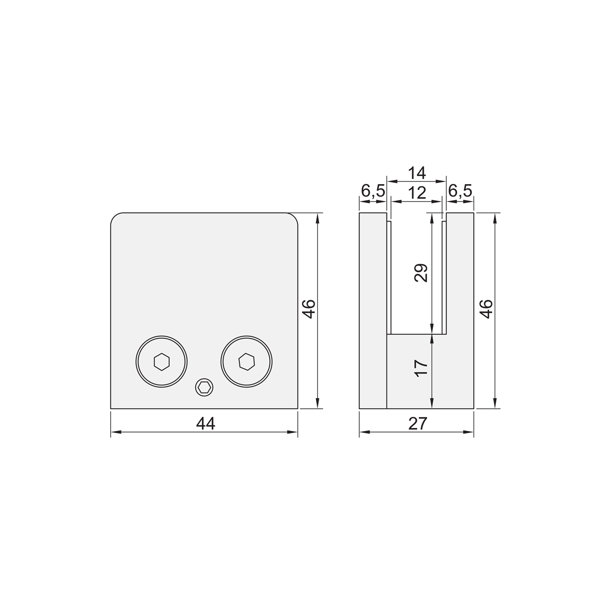 Slika: GS GC 109 (OD-S900) Spojnica fiksna INOX SAT