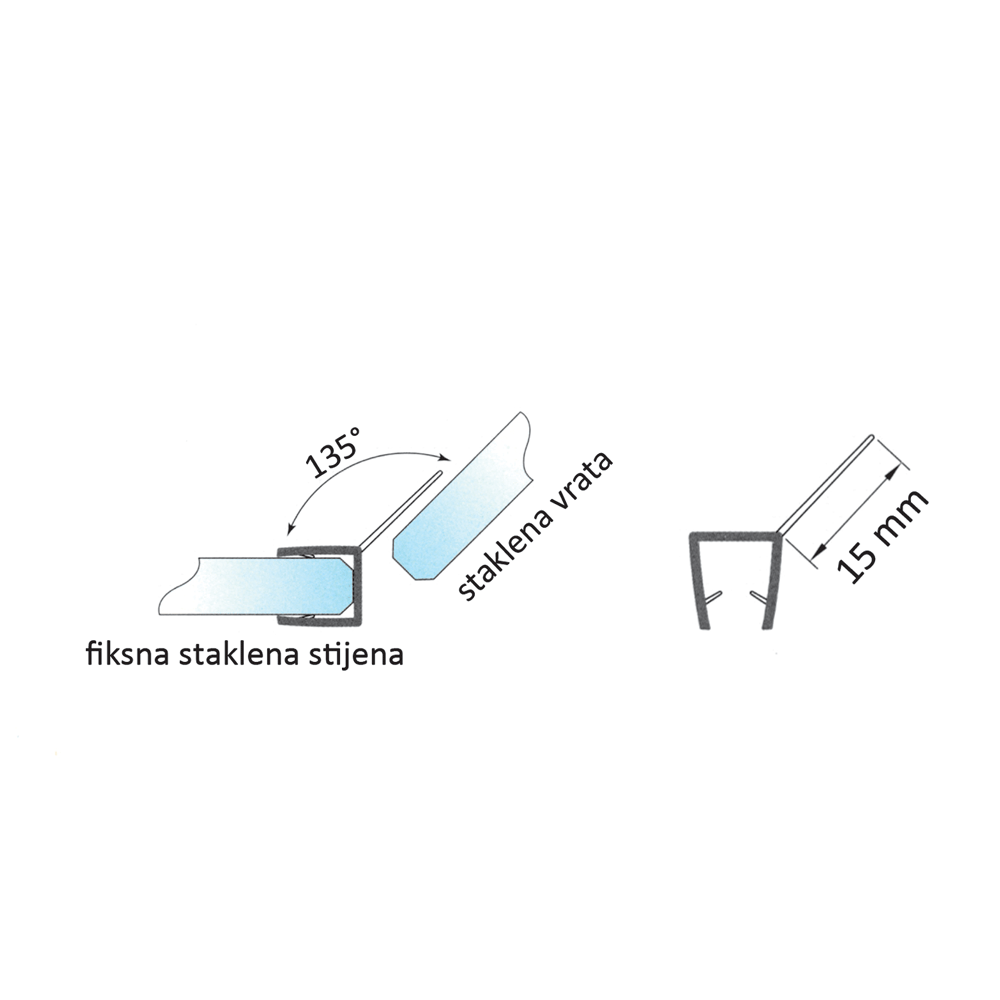 Slika: TA PS-2 10mm Brtva s perom 135˚