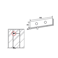 Picture of SA 7103 Kubus fanlight clamp flat