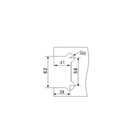 Picture of SA 8500G-1 ix POL Automatic clamp wall/glass, NET PRICE!