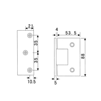 Picture of SA 8500G-5 ix POL Automatic clamp wall/glass, shifted, NET PRICE!