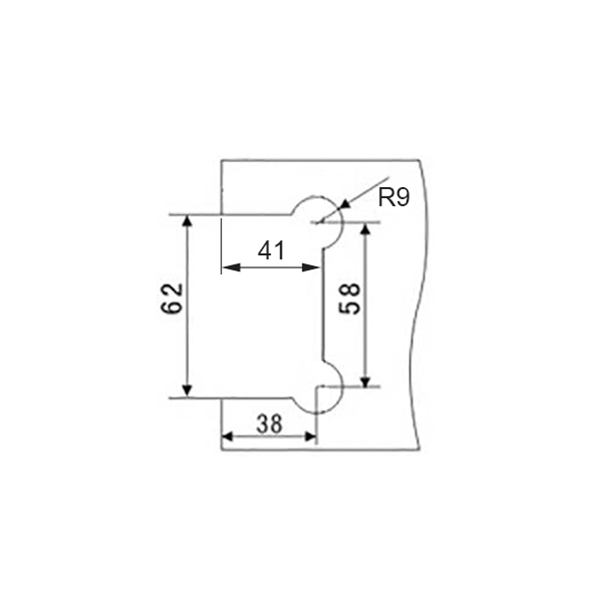 Picture of SA 8500G-6 ix SAT Fixed clamp wall/glass, NET PRICE!