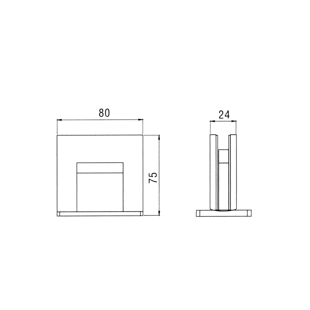 Picture of SA 8500H-9 ix POL Automatic clamp wall/glass