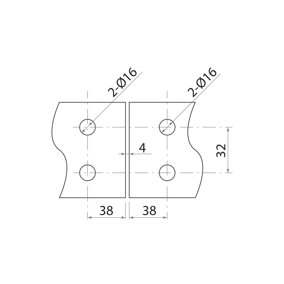 Picture of TA SH180-M-L ix POL LEFT Clamp LIFTING glass-glass