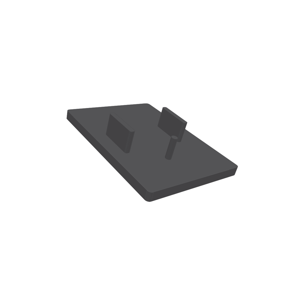 Picture of IG AP K BLACK Side cap for IG AP profiles for fixed walls