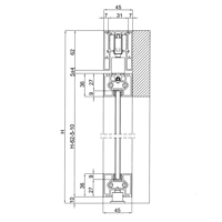 Slika: V Universal K.0421.2.2.25 Kit u alu okviru SIVA GRAFIT