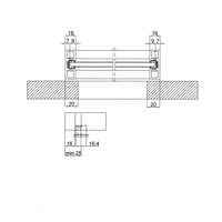 Slika: V Universal K.0421.2.2.25 Kit u alu okviru SIVA GRAFIT