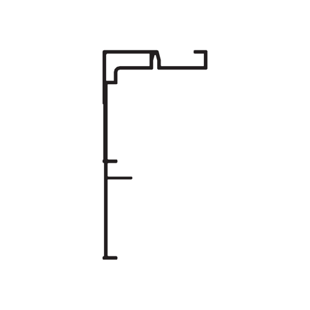 Slika: V 2430 2m Selfie zidni nosač prihvata vodilice V2410 za bočnu montažu