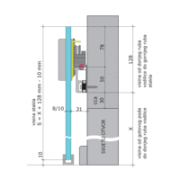 Picture of V 1478/1349/80YA Diva KIT glass